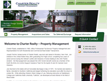 Tablet Screenshot of charterrealty.net